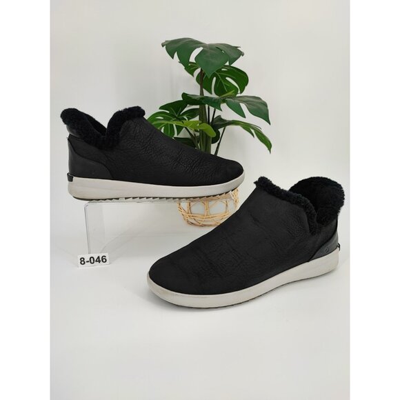 OluKai Shoes - OluKai Women’s Malua Hulu Comfort Black Leather Booties Size 8.5 US